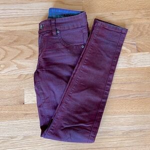 LF CARMAR Merlot Wax Jeans